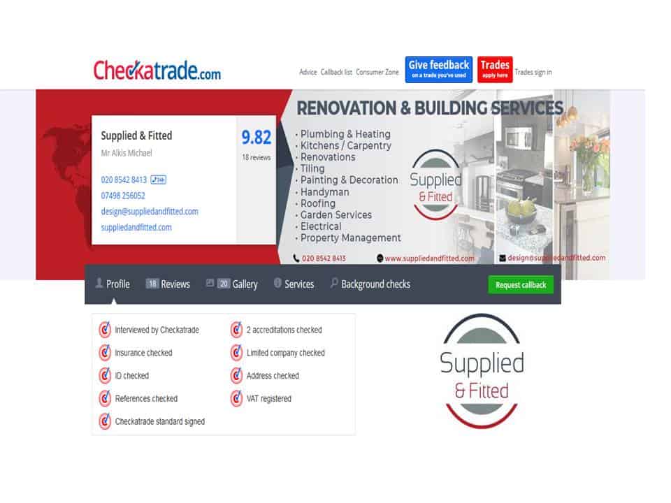 S & F Checkatrade Profile Revamp