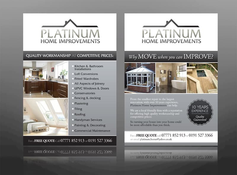 Flyer Design Example tradesman flyer design